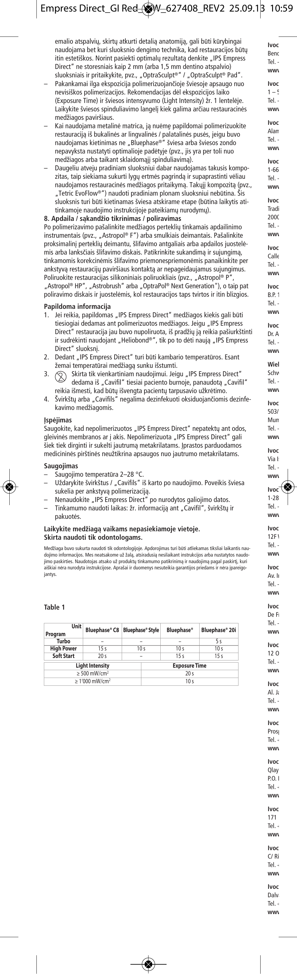 Ivoclar Vivadent IPS Empress Direct User Manual | Page 46 / 48