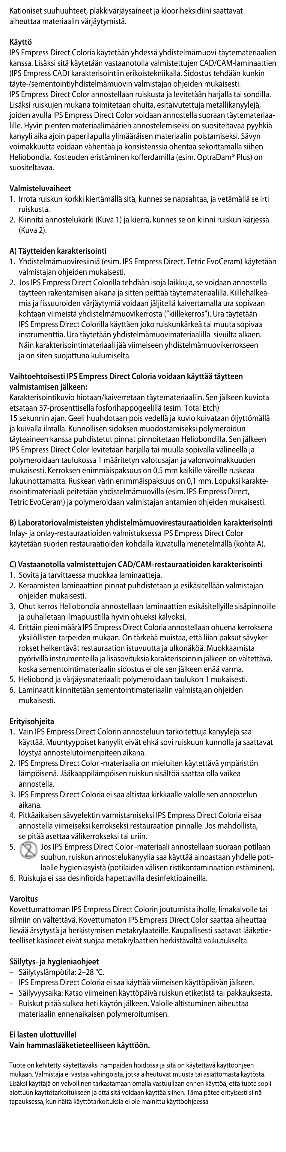 Ivoclar Vivadent IPS Empress Direct Color User Manual | Page 15 / 48