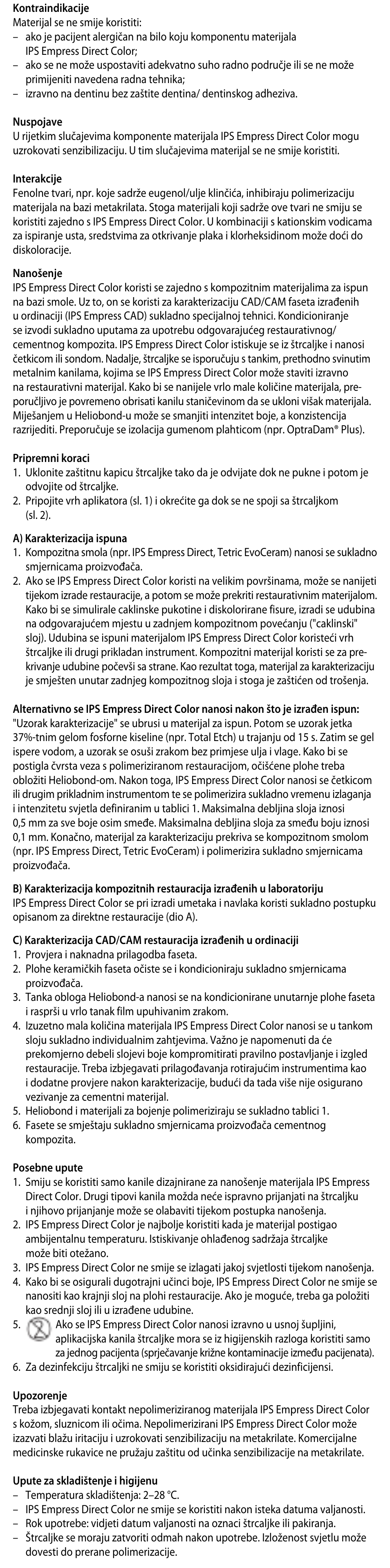 Ivoclar Vivadent IPS Empress Direct Color User Manual | Page 24 / 48