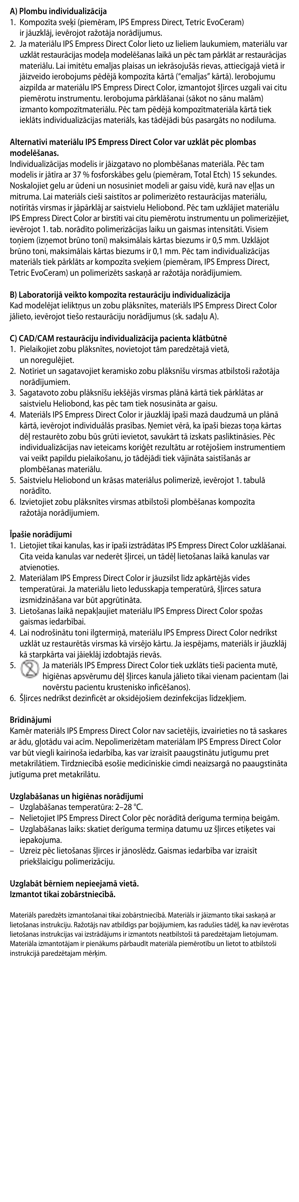 Ivoclar Vivadent IPS Empress Direct Color User Manual | Page 45 / 48