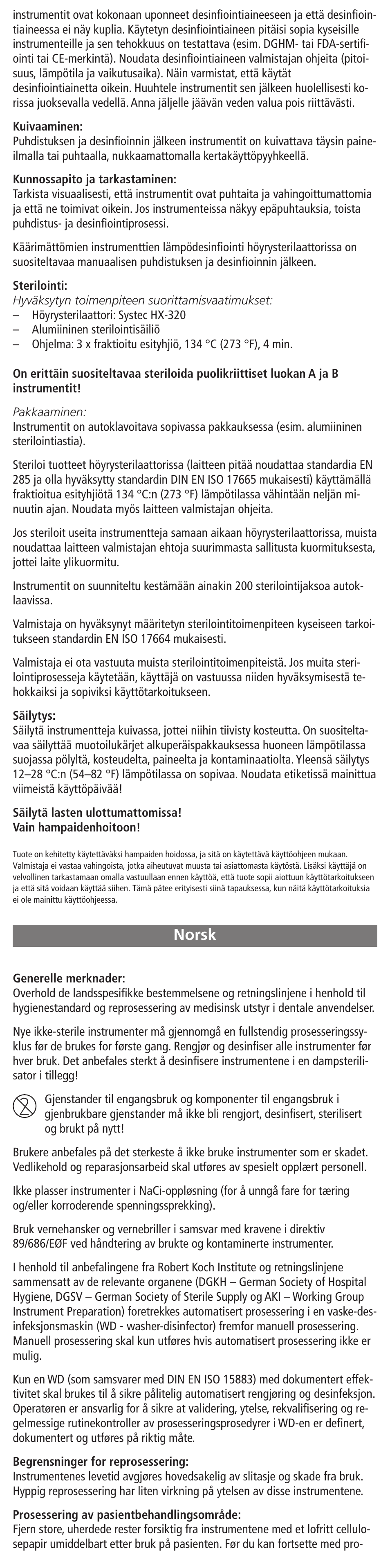 Norsk | Ivoclar Vivadent Manufacturer User Manual | Page 17 / 29