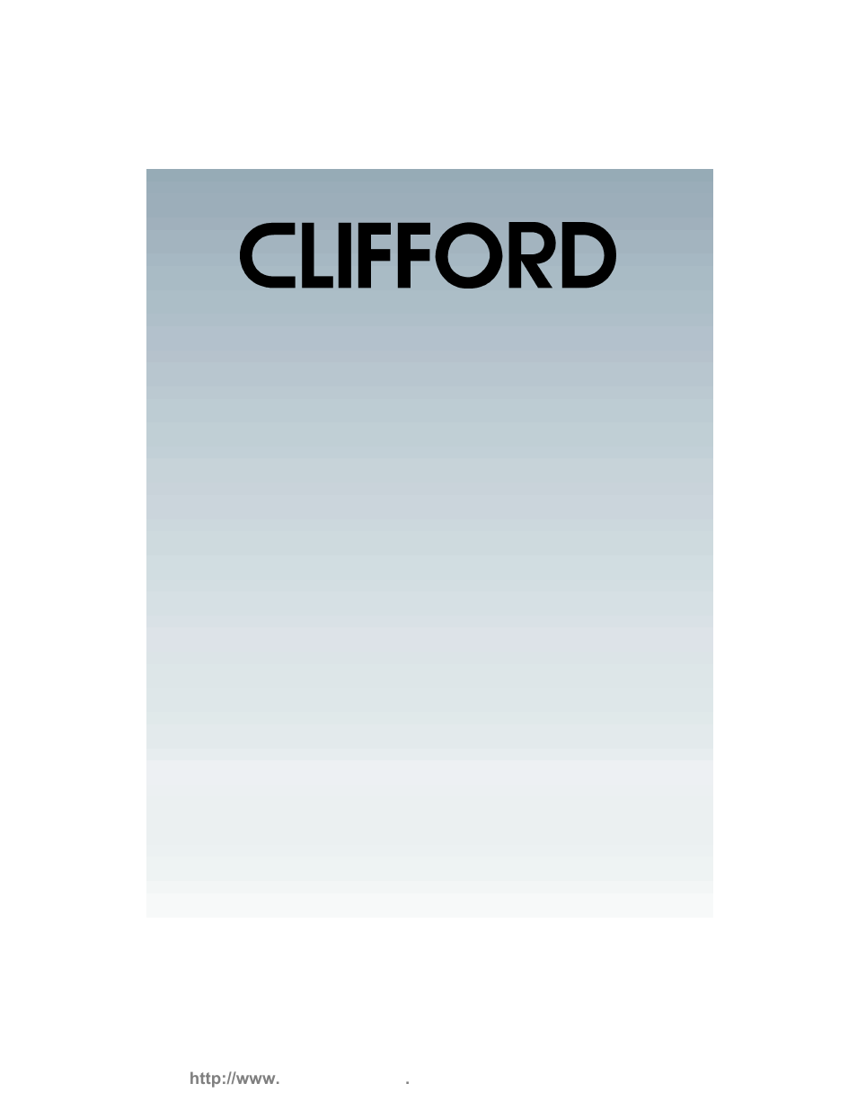 CLIFFORD 800-IQ User Manual | 25 pages