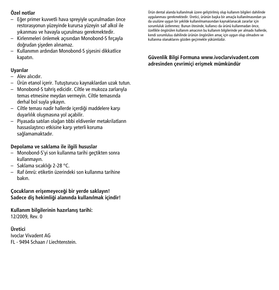 Ivoclar Vivadent Monobond-S User Manual | Page 10 / 13