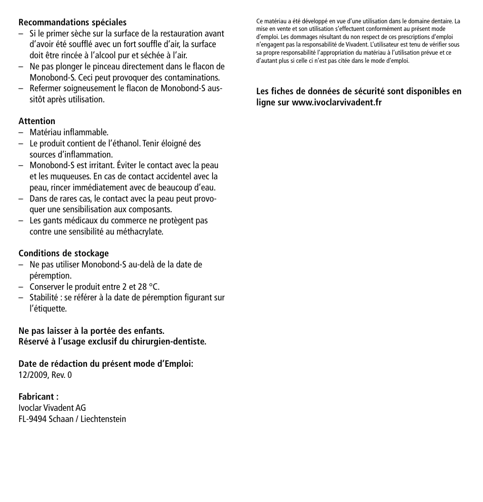 Ivoclar Vivadent Monobond-S User Manual | Page 4 / 13