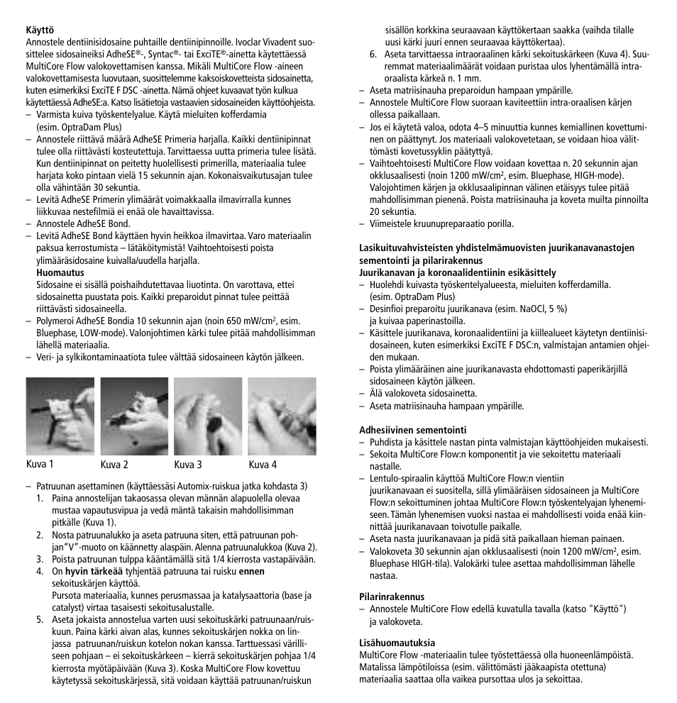Ivoclar Vivadent MultiCore Flow User Manual | Page 18 / 33