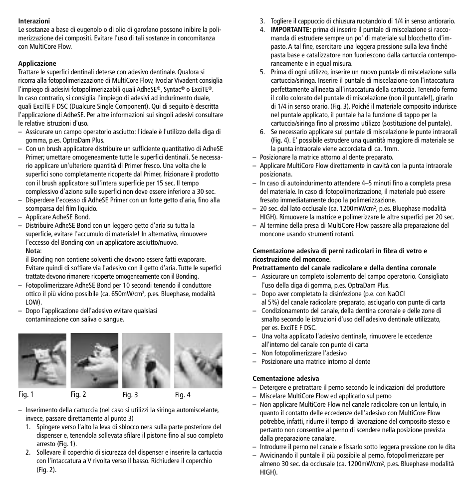 Ivoclar Vivadent MultiCore Flow User Manual | Page 8 / 33