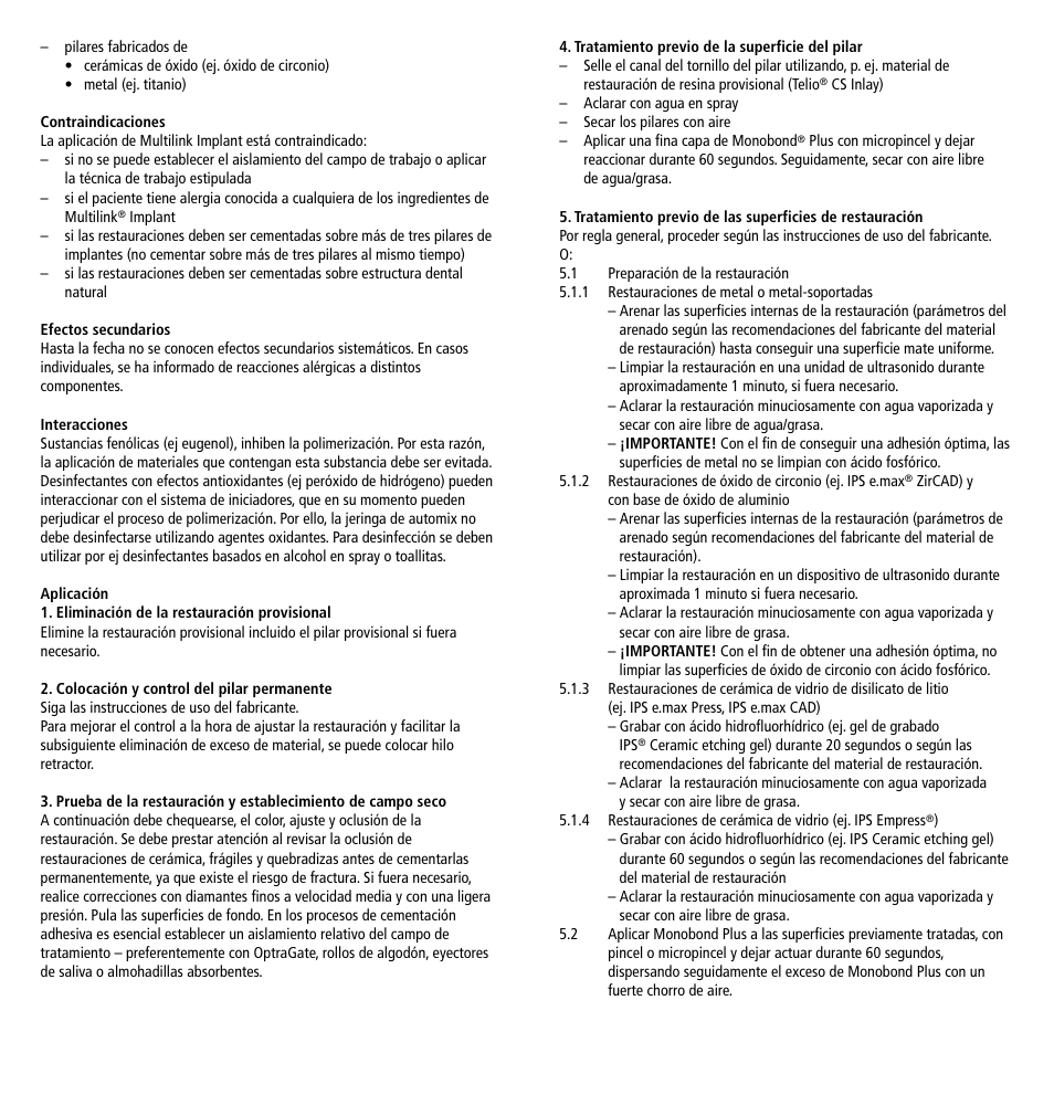 Ivoclar Vivadent Multilink Implant User Manual | Page 12 / 40