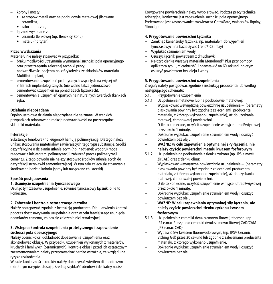 Ivoclar Vivadent Multilink Implant User Manual | Page 37 / 40
