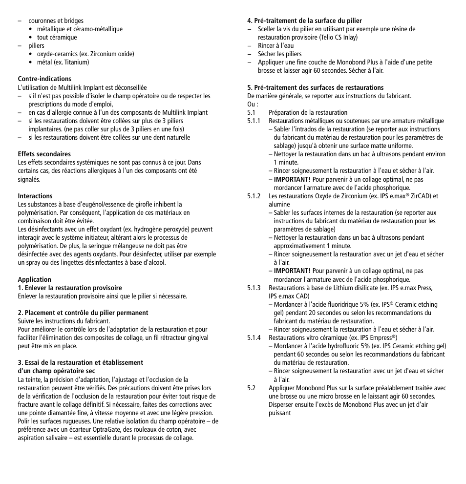 Ivoclar Vivadent Multilink Implant User Manual | Page 7 / 40