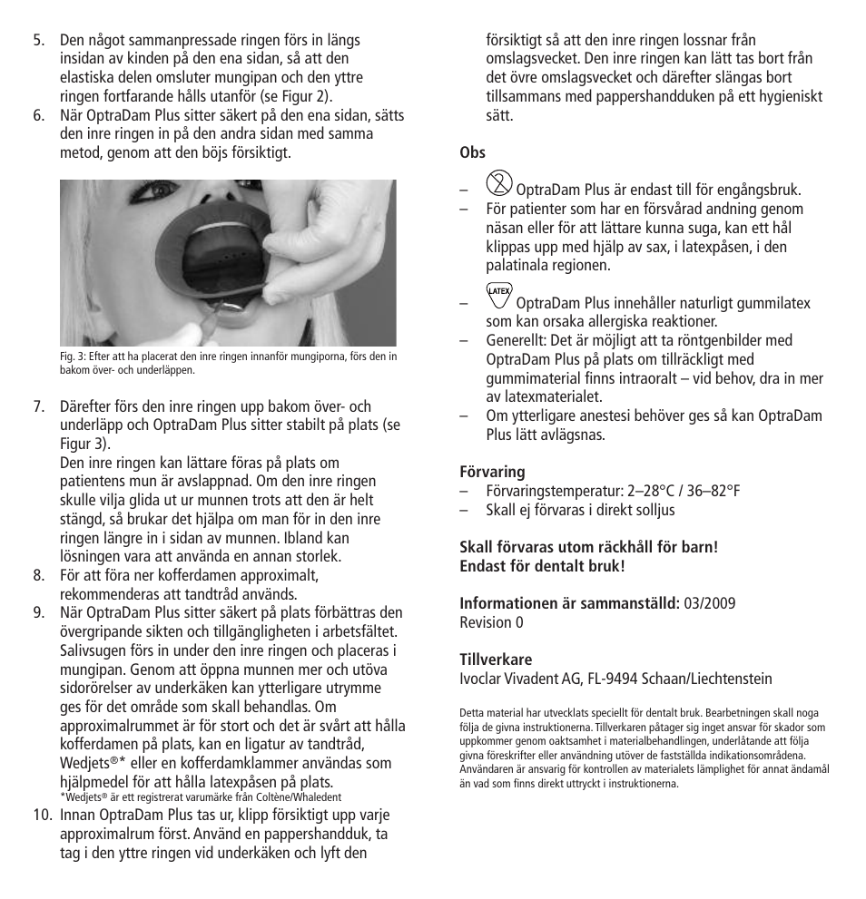 Ivoclar Vivadent OptraDam Plus User Manual | Page 15 / 31