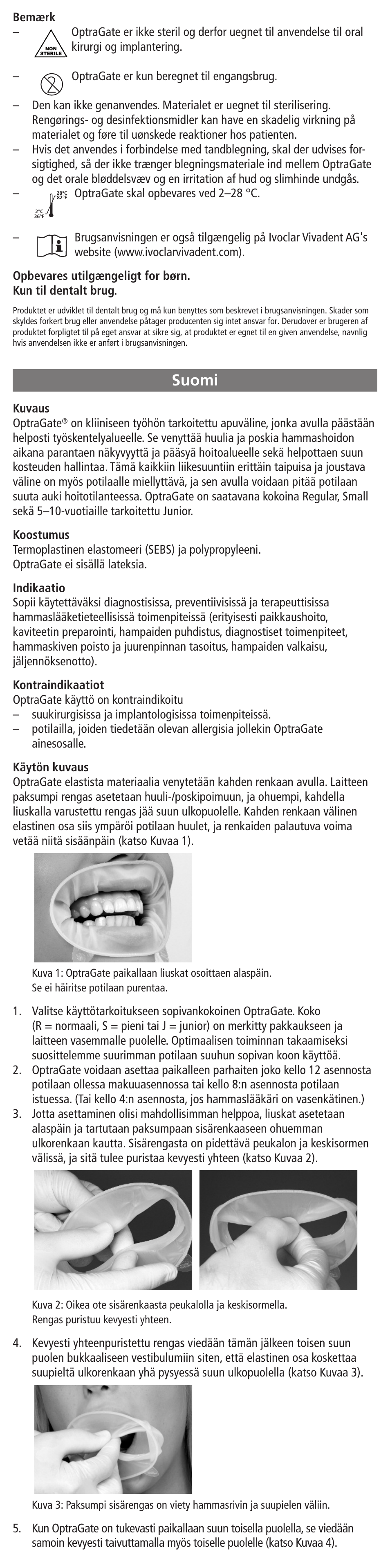 Suomi | Ivoclar Vivadent OptraGate User Manual | Page 14 / 48