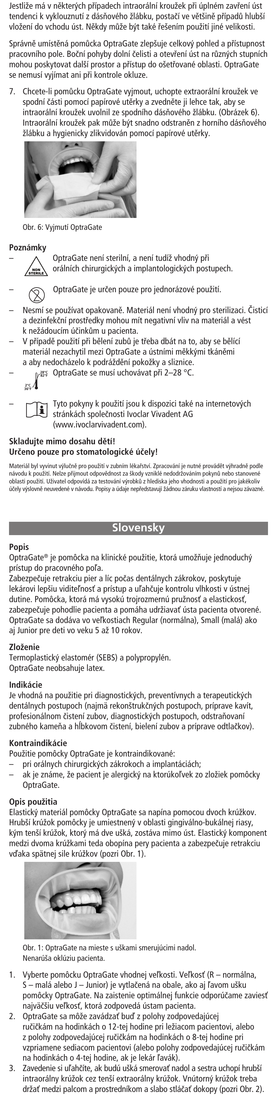 Slovensky | Ivoclar Vivadent OptraGate User Manual | Page 26 / 48
