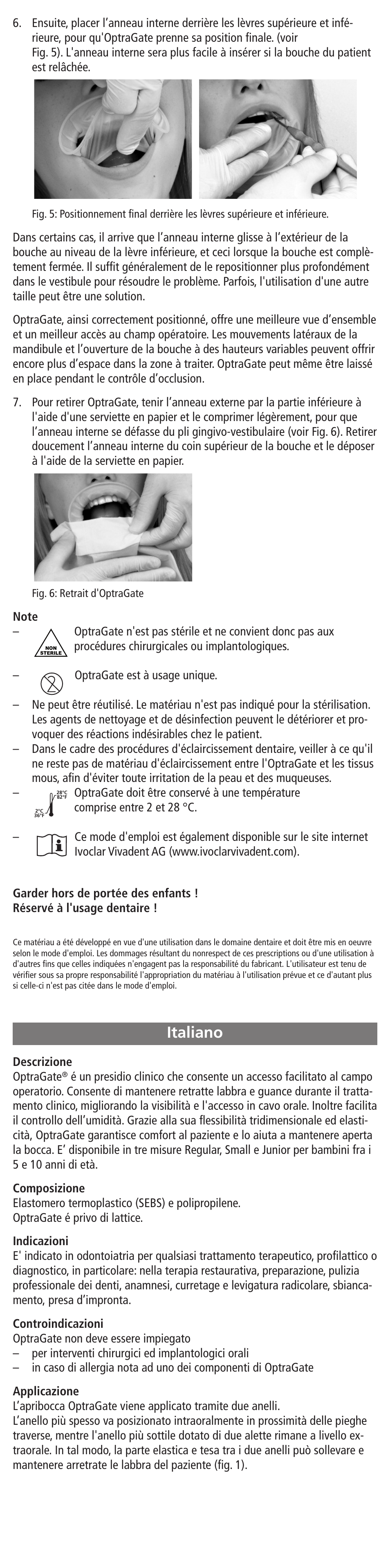 Italiano | Ivoclar Vivadent OptraGate User Manual | Page 6 / 48