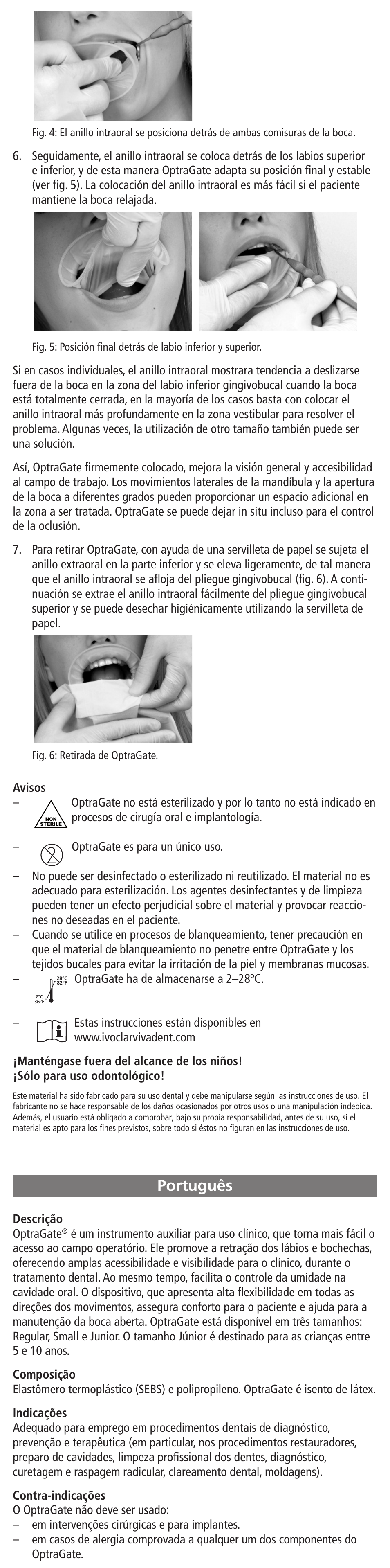 Português | Ivoclar Vivadent OptraGate User Manual | Page 9 / 48