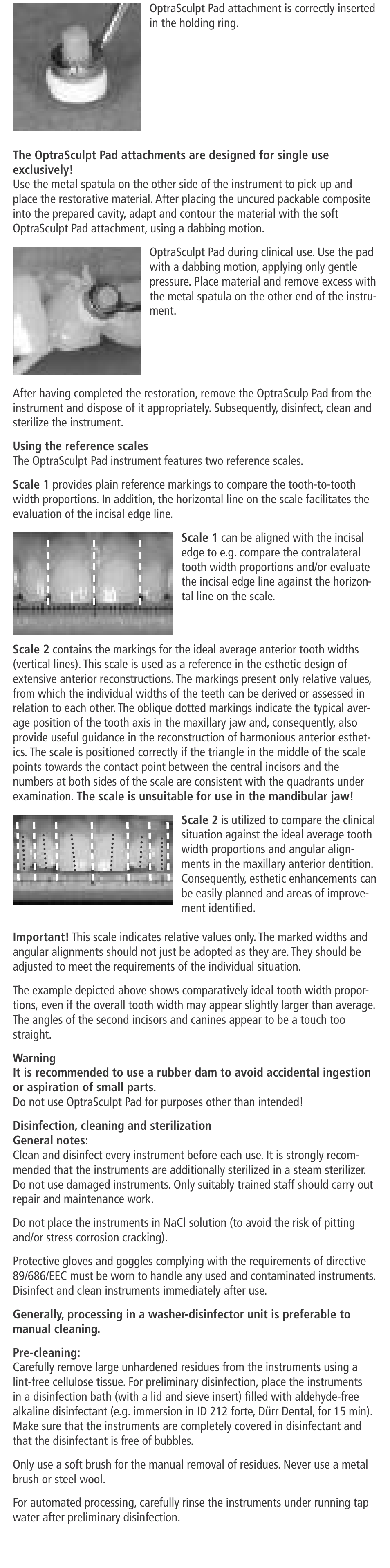 Ivoclar Vivadent OptraSculpt Pad User Manual | Page 2 / 39