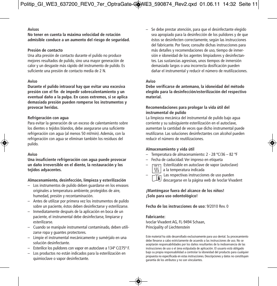 Ivoclar Vivadent Politip User Manual | Page 11 / 34