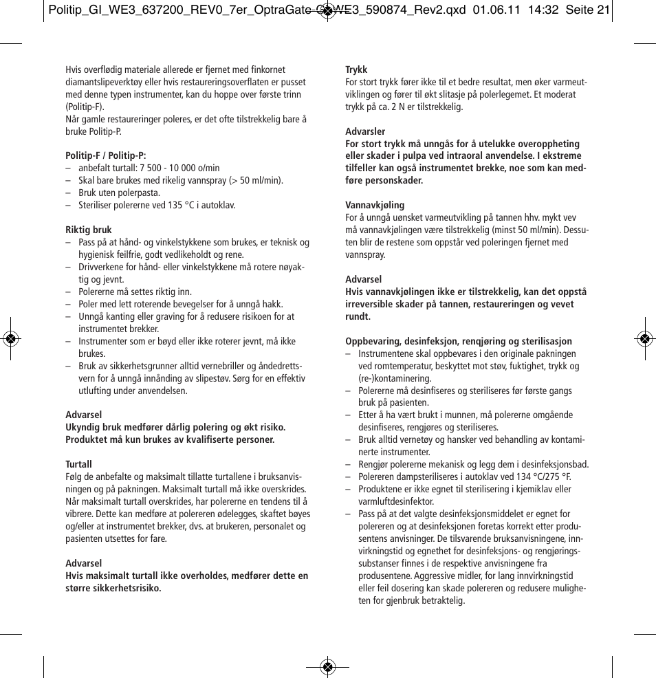 Ivoclar Vivadent Politip User Manual | Page 21 / 34