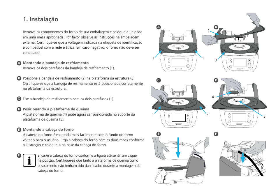 Instalação | Ivoclar Vivadent Programat CS2 Short Instructions User Manual | Page 34 / 40
