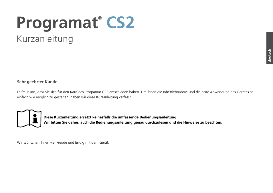 Programat | Ivoclar Vivadent Programat CS2 Short Instructions User Manual | Page 9 / 40