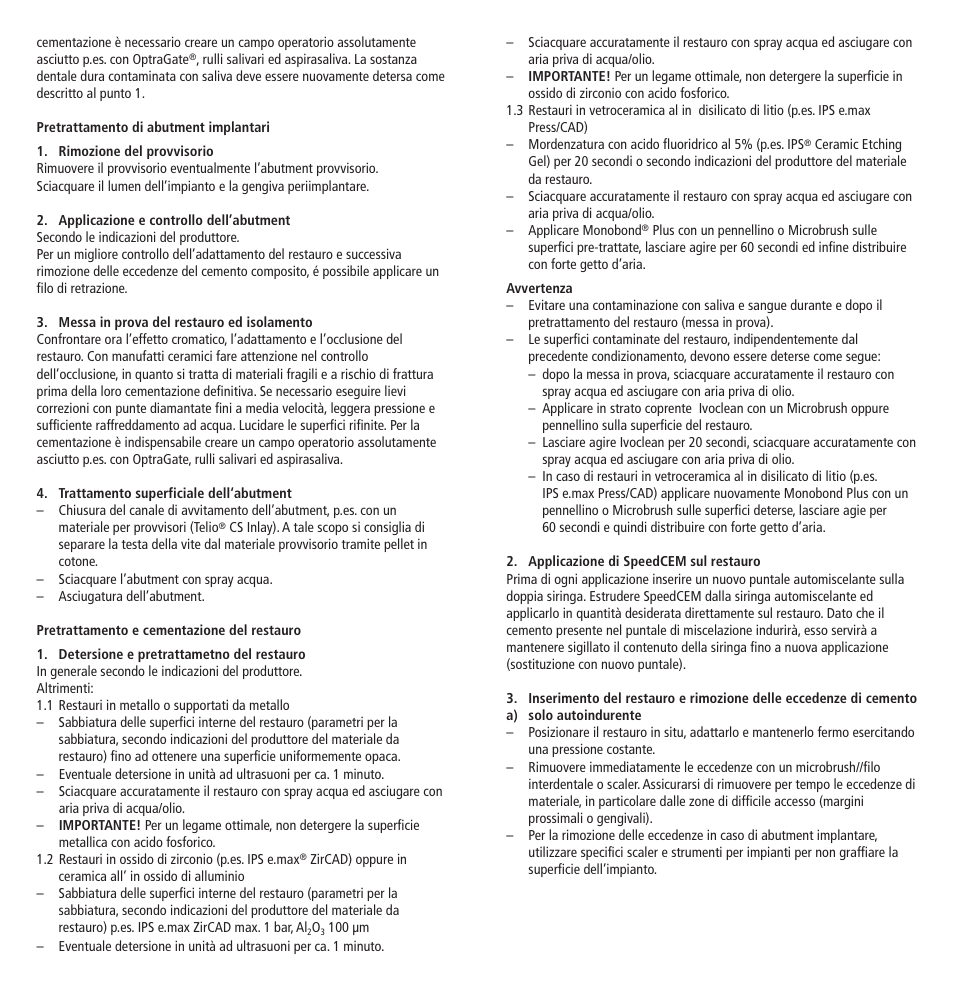 Ivoclar Vivadent SpeedCEM User Manual | Page 11 / 44