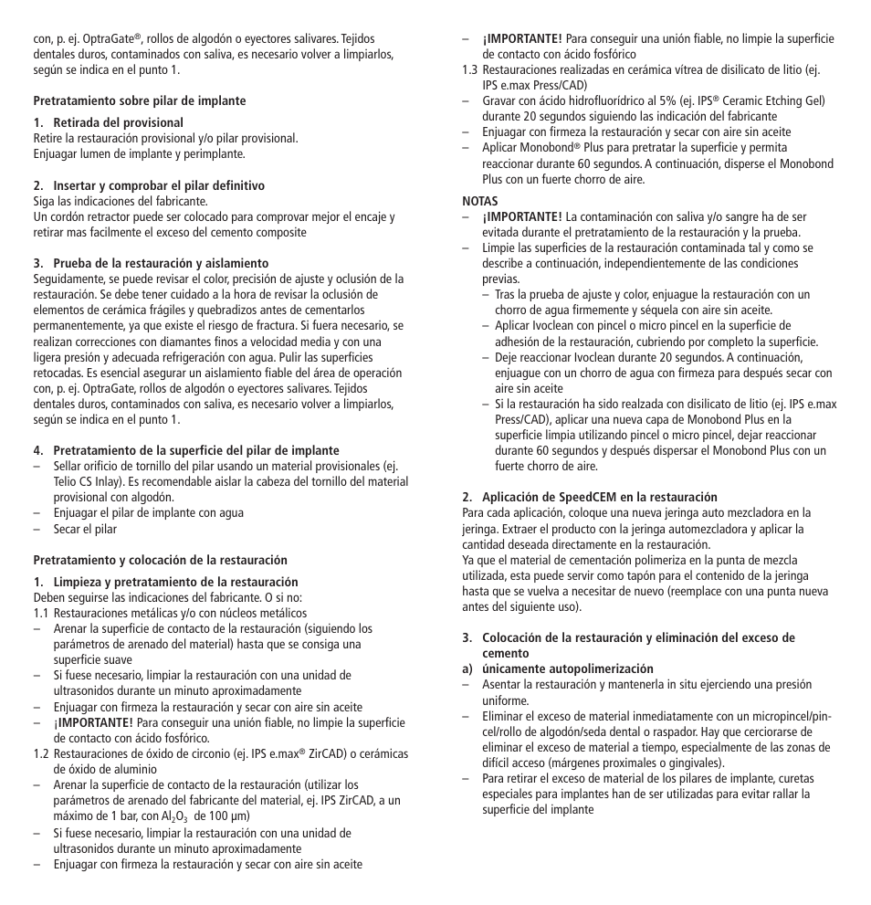 Ivoclar Vivadent SpeedCEM User Manual | Page 14 / 44