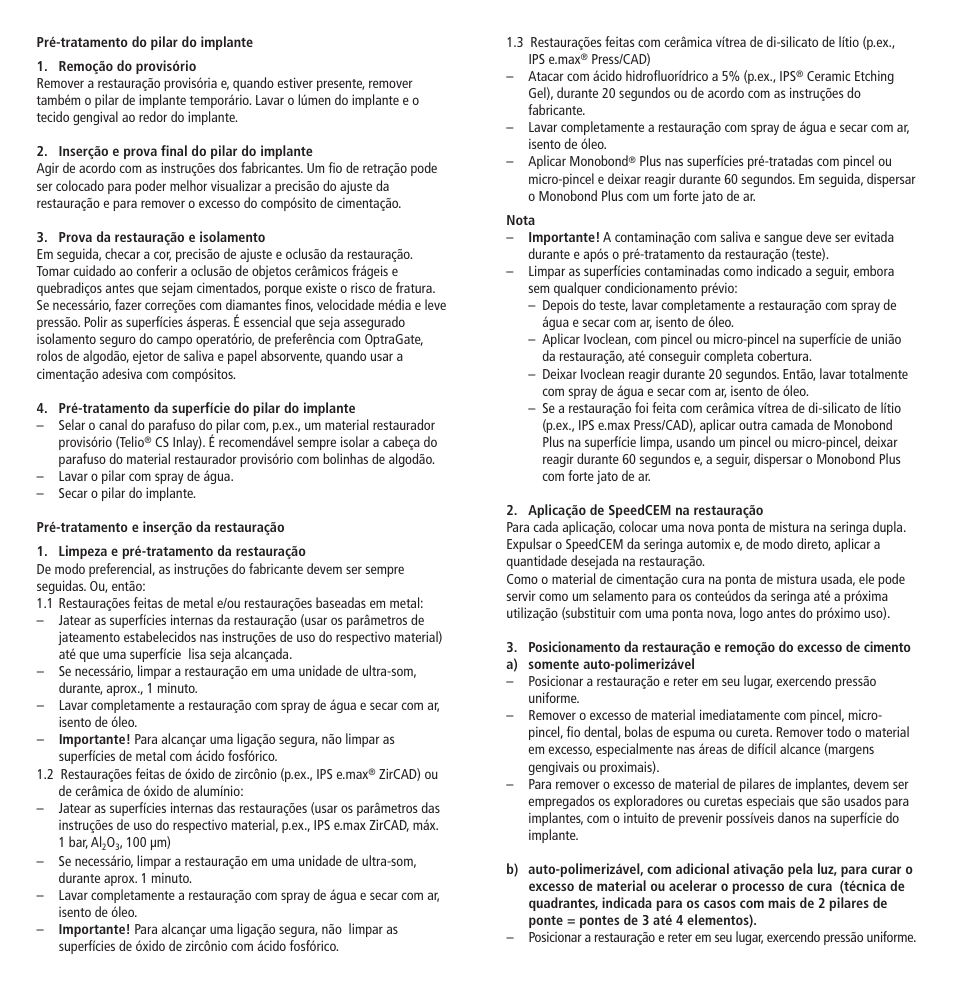 Ivoclar Vivadent SpeedCEM User Manual | Page 17 / 44