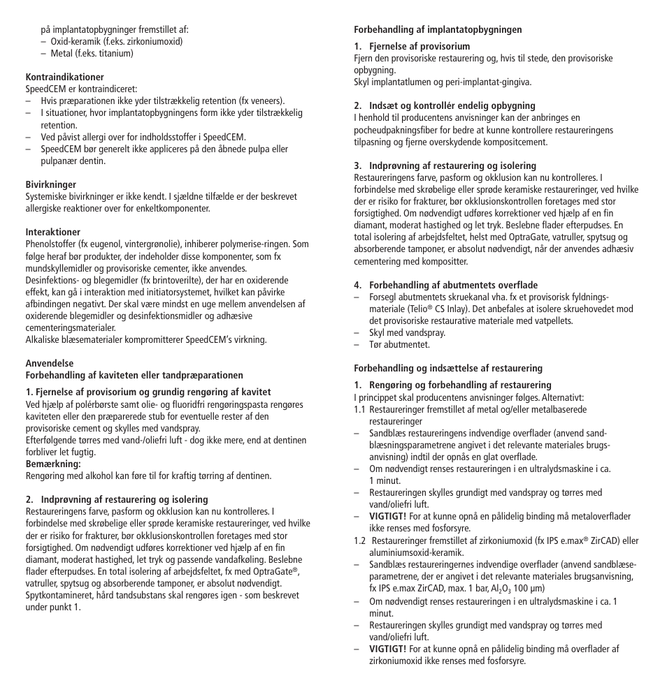 Ivoclar Vivadent SpeedCEM User Manual | Page 22 / 44