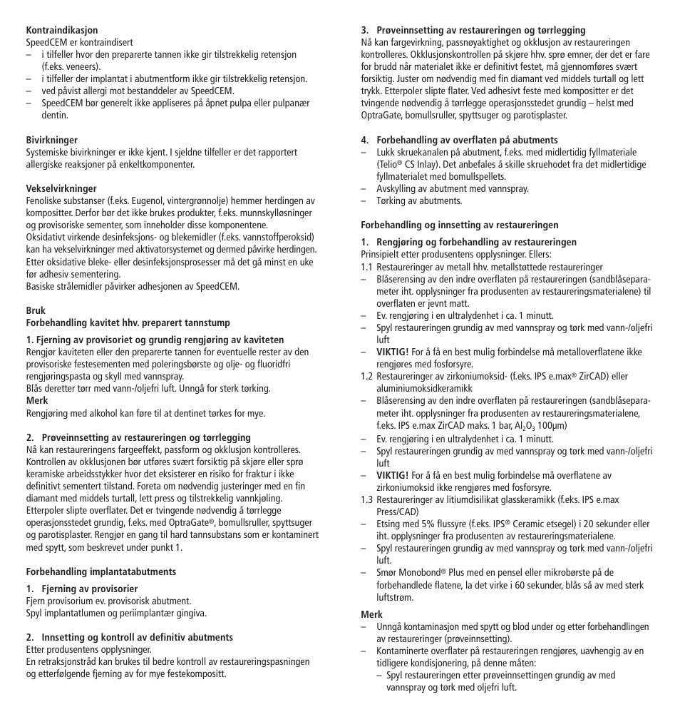 Ivoclar Vivadent SpeedCEM User Manual | Page 27 / 44
