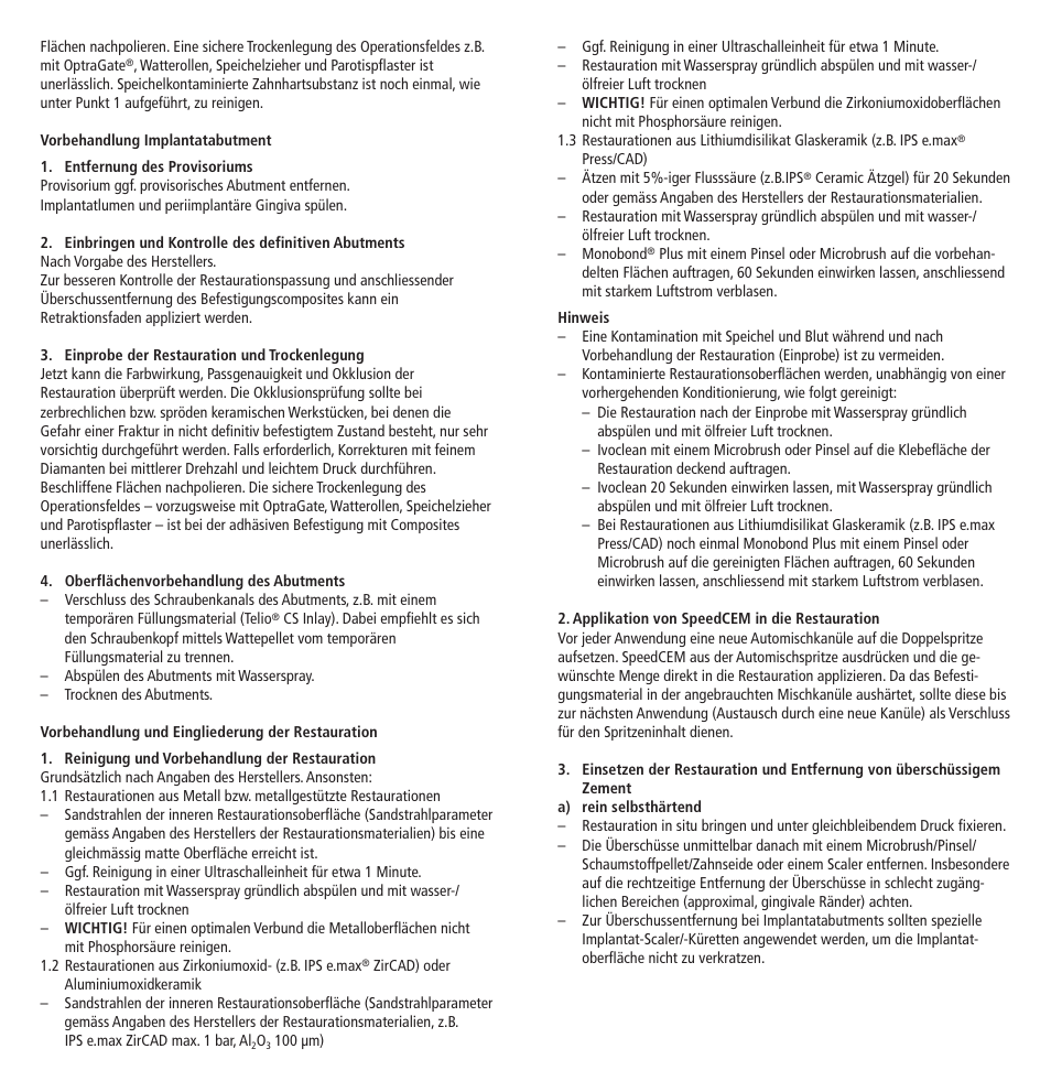 Ivoclar Vivadent SpeedCEM User Manual | Page 5 / 44