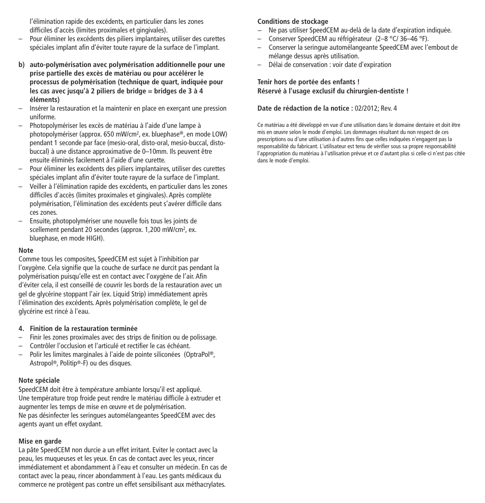 Ivoclar Vivadent SpeedCEM User Manual | Page 9 / 44