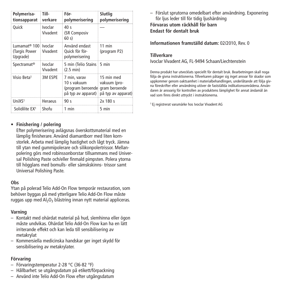 Ivoclar Vivadent Telio Add-On Flow User Manual | Page 18 / 40