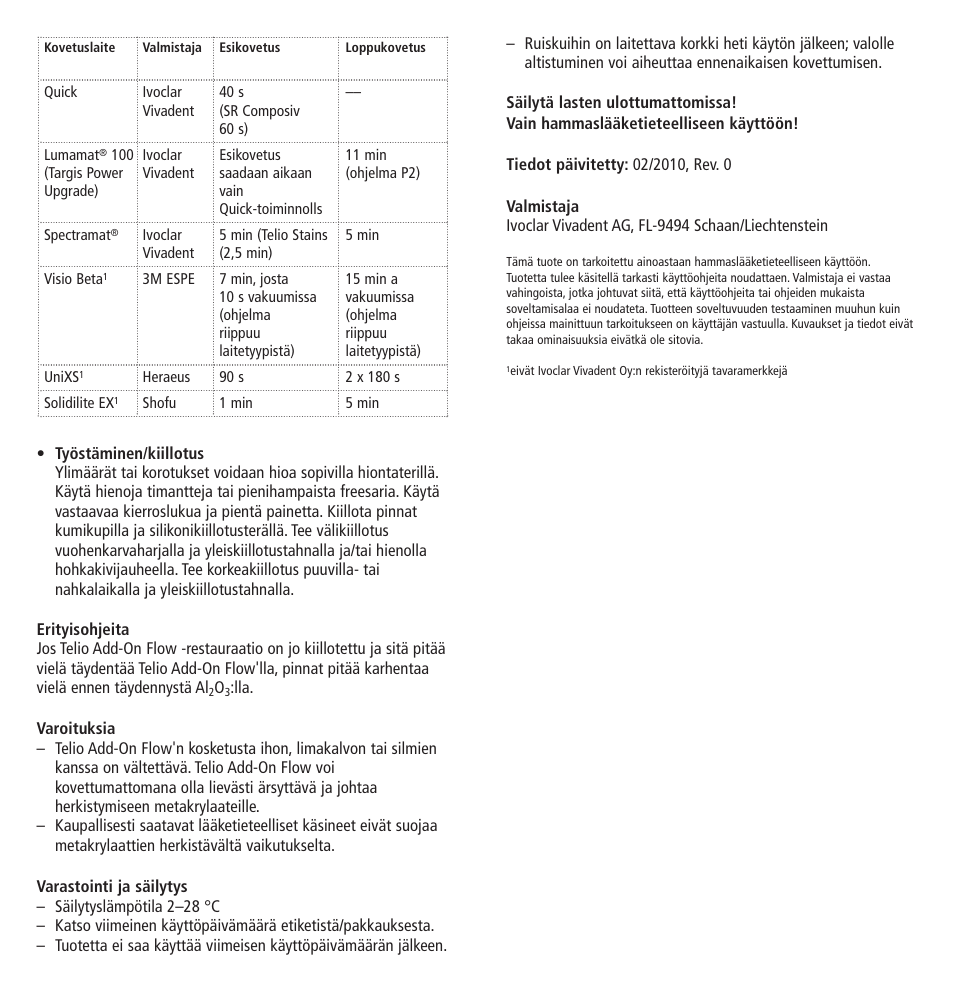 Ivoclar Vivadent Telio Add-On Flow User Manual | Page 23 / 40