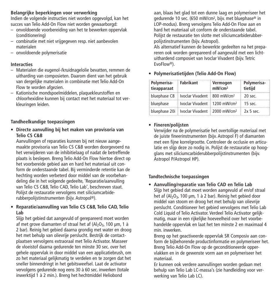 Ivoclar Vivadent Telio Add-On Flow User Manual | Page 27 / 40