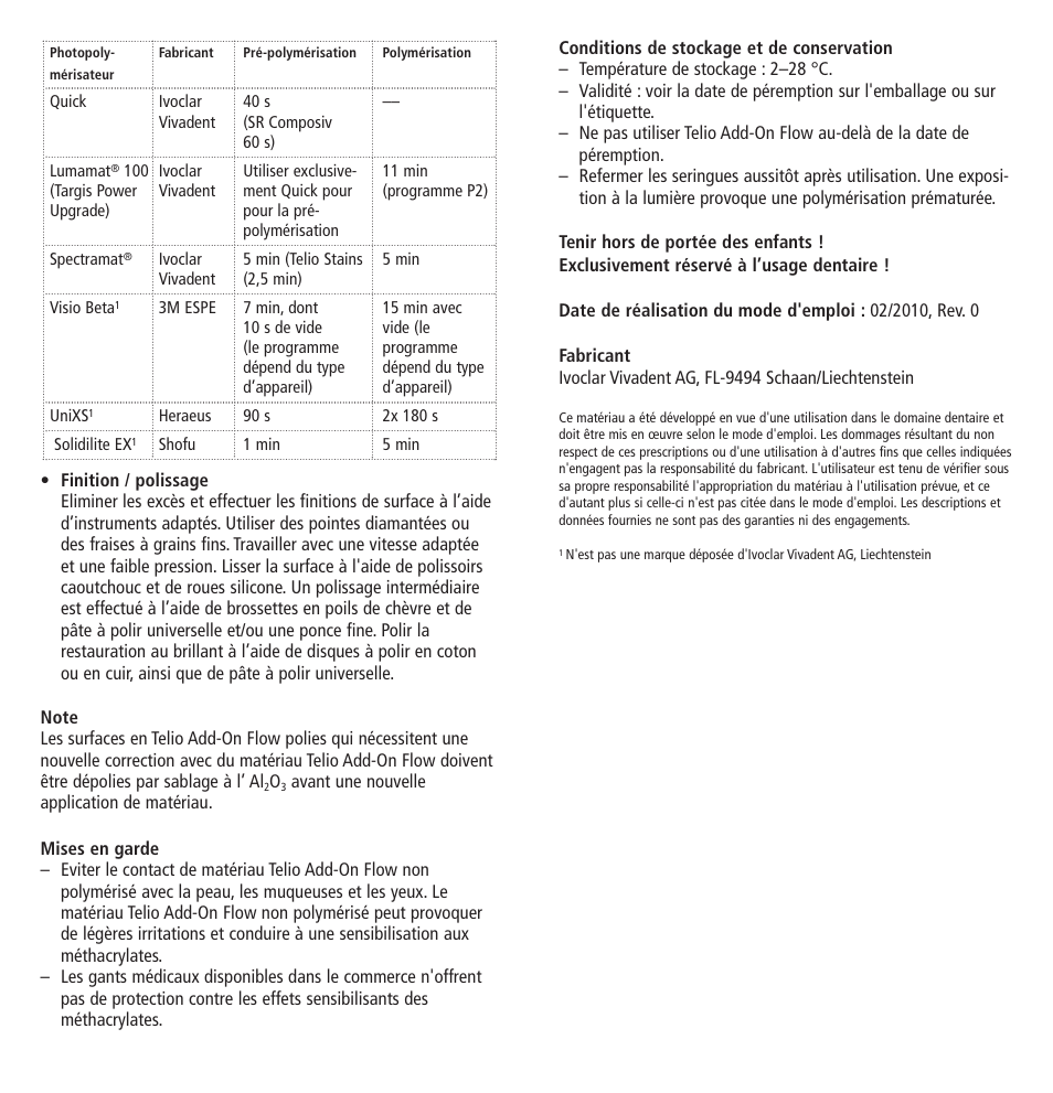 Ivoclar Vivadent Telio Add-On Flow User Manual | Page 8 / 40