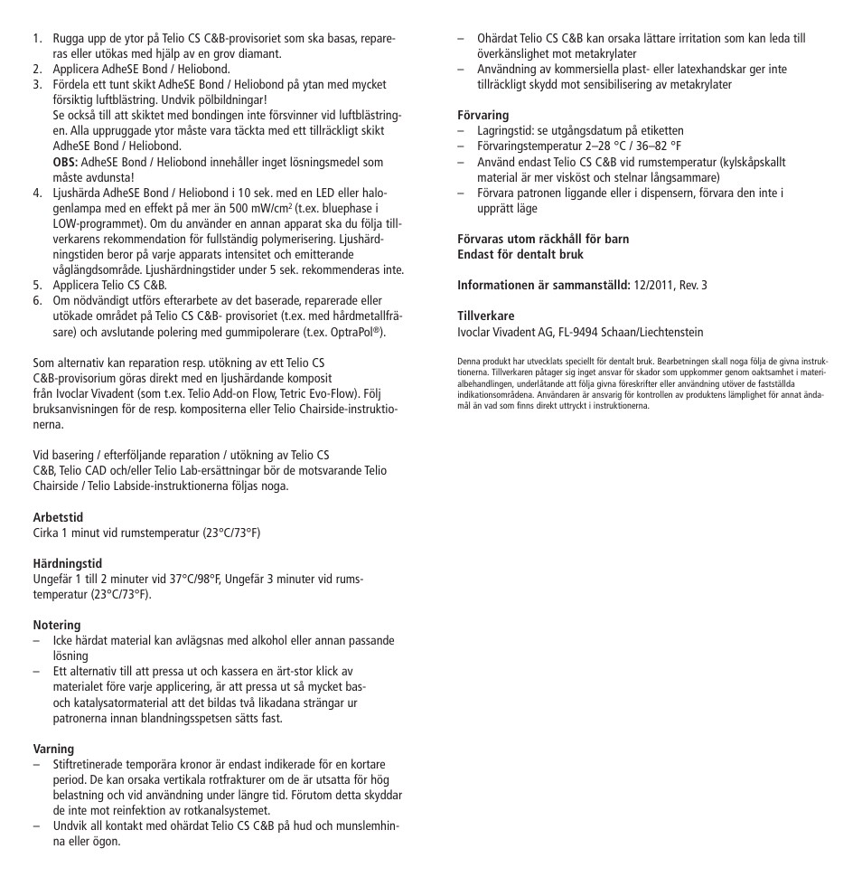 Ivoclar Vivadent Telio CS C User Manual | Page 18 / 38