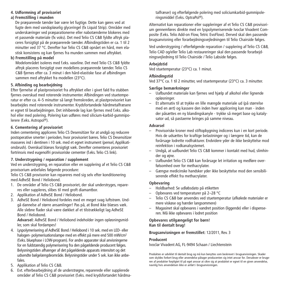 Ivoclar Vivadent Telio CS C User Manual | Page 20 / 38