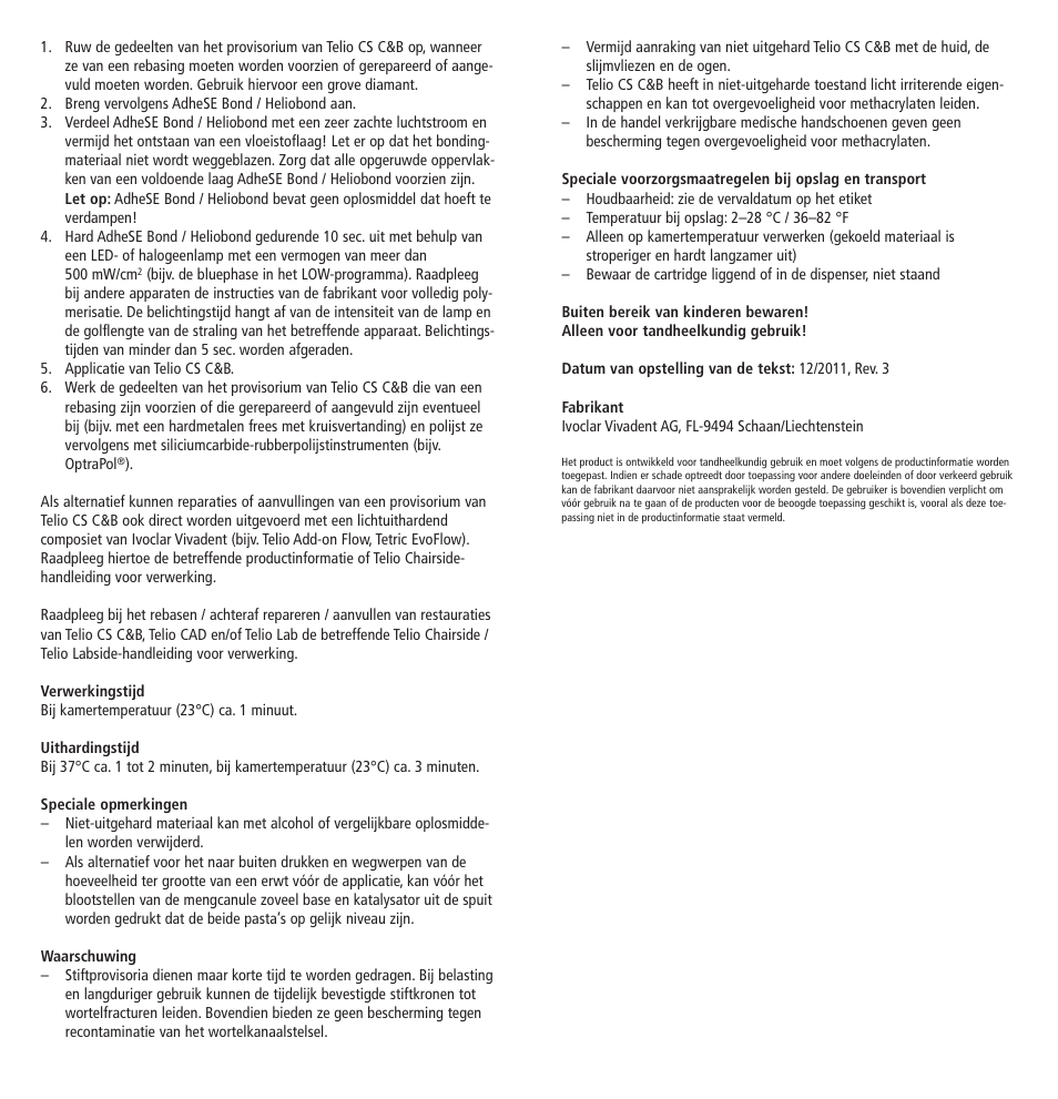 Ivoclar Vivadent Telio CS C User Manual | Page 27 / 38