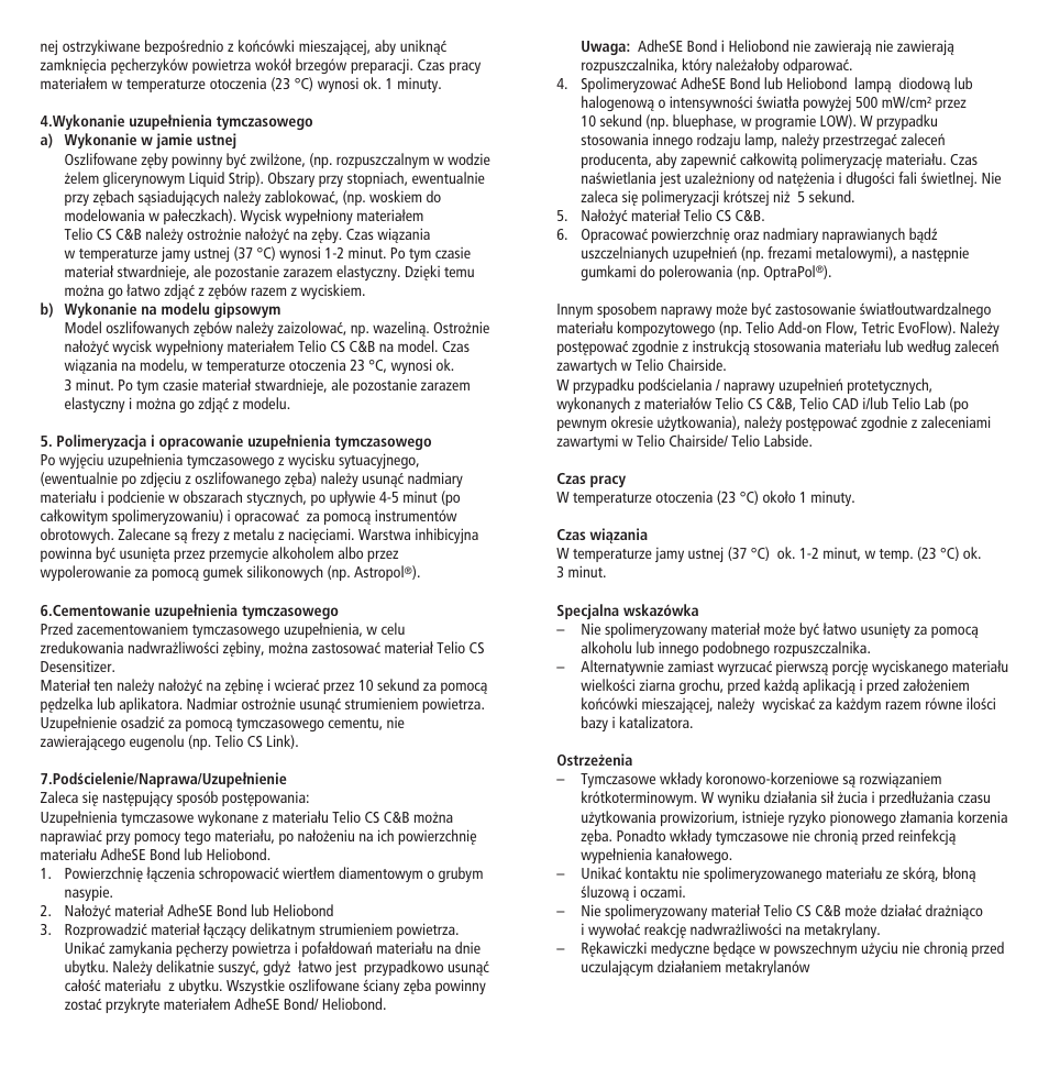 Ivoclar Vivadent Telio CS C User Manual | Page 36 / 38