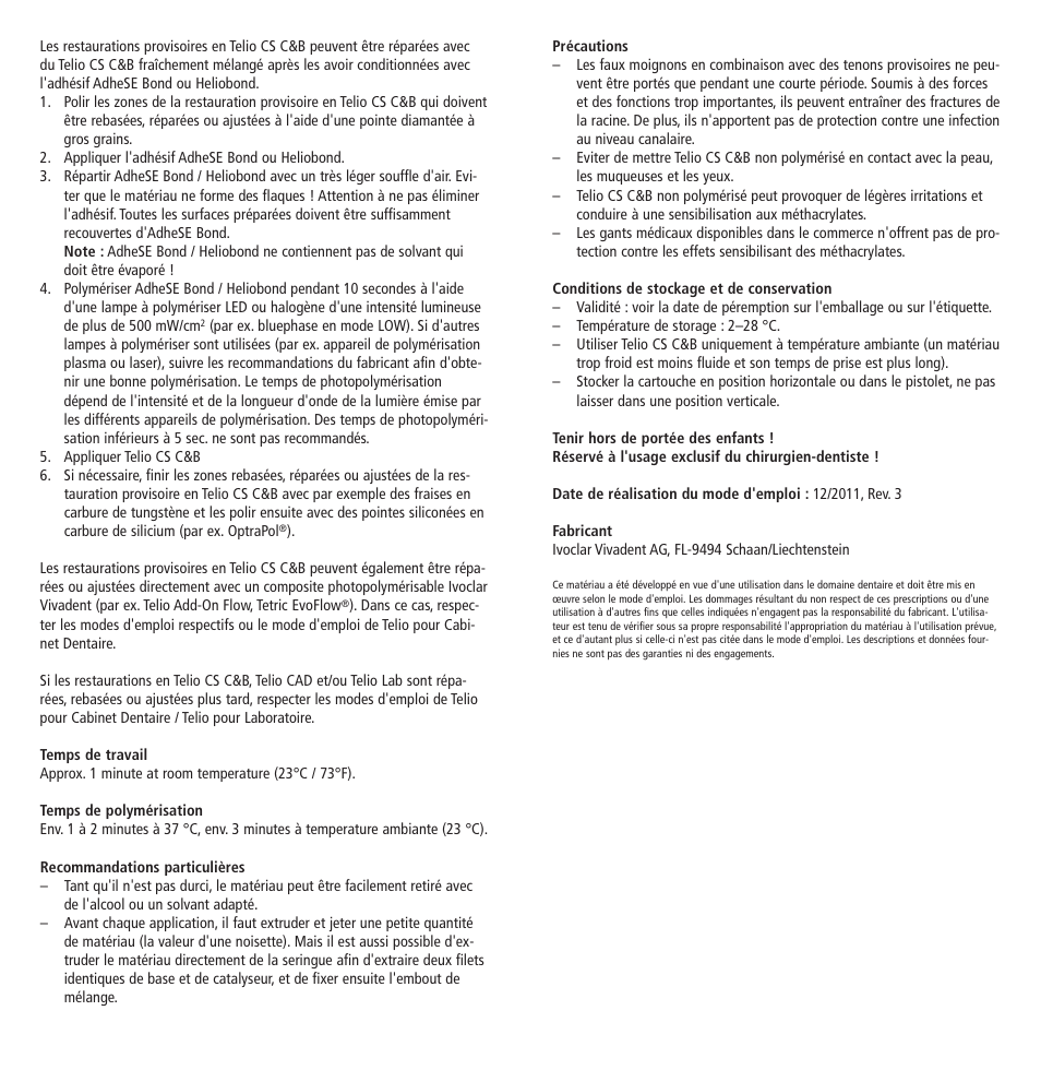 Ivoclar Vivadent Telio CS C User Manual | Page 8 / 38