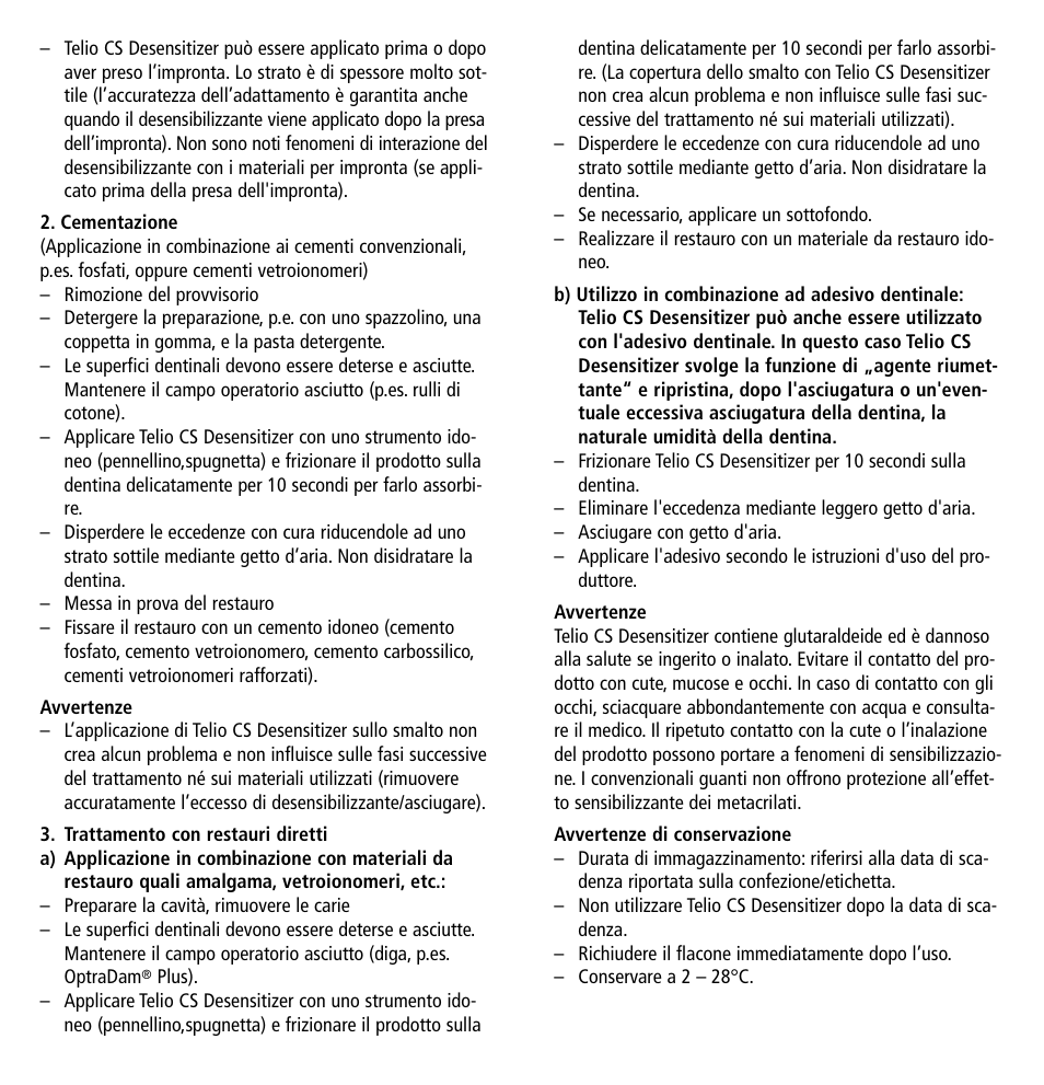 Ivoclar Vivadent Telio CS Desensitizer User Manual | Page 11 / 43