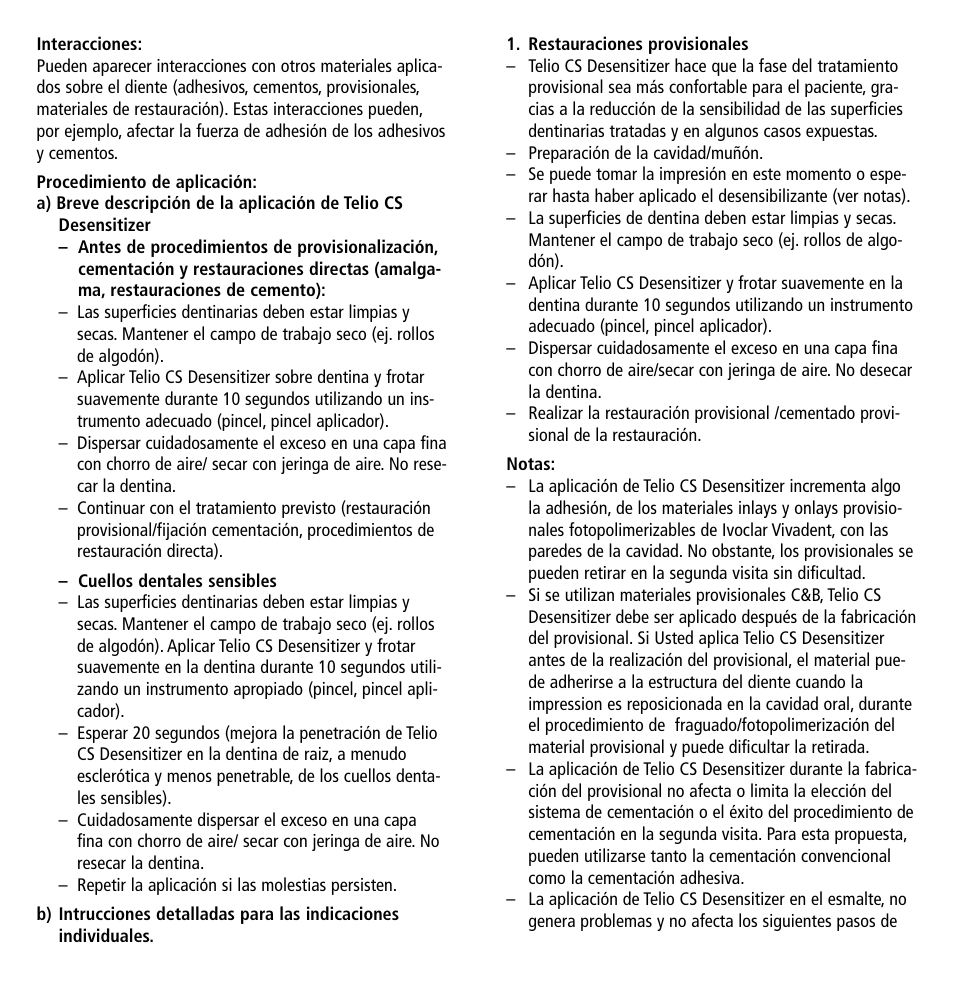 Ivoclar Vivadent Telio CS Desensitizer User Manual | Page 13 / 43