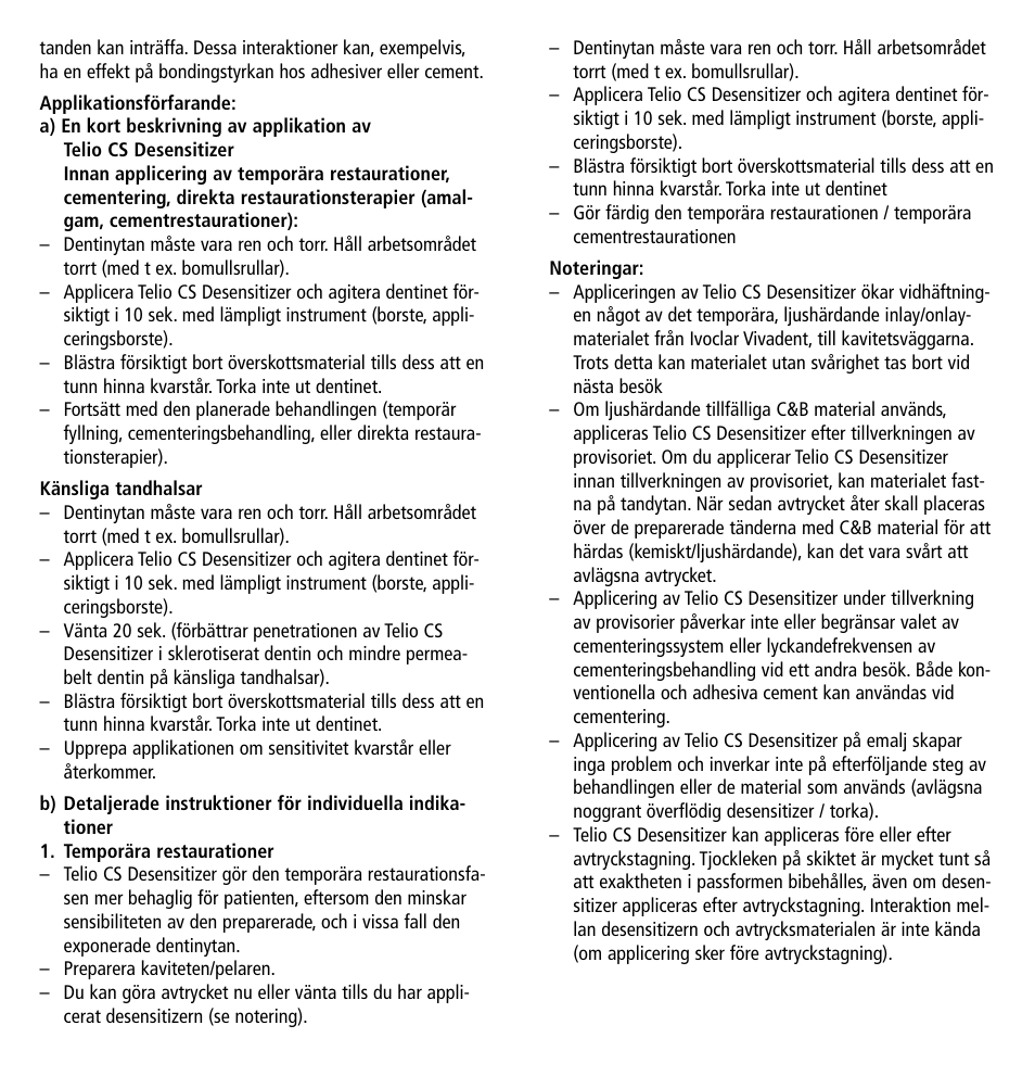 Ivoclar Vivadent Telio CS Desensitizer User Manual | Page 19 / 43