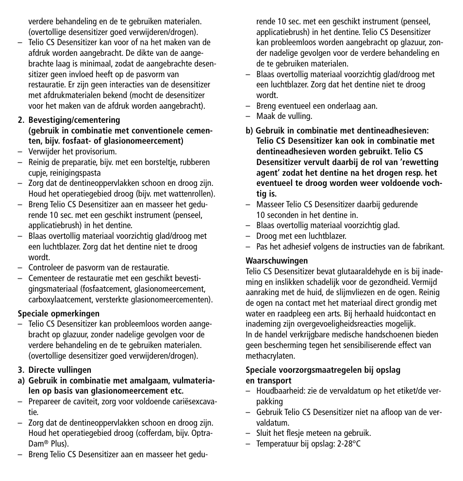 Ivoclar Vivadent Telio CS Desensitizer User Manual | Page 30 / 43