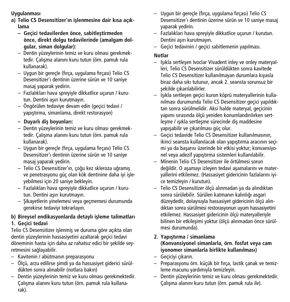 Ivoclar Vivadent Telio CS Desensitizer User Manual | Page 35 / 43