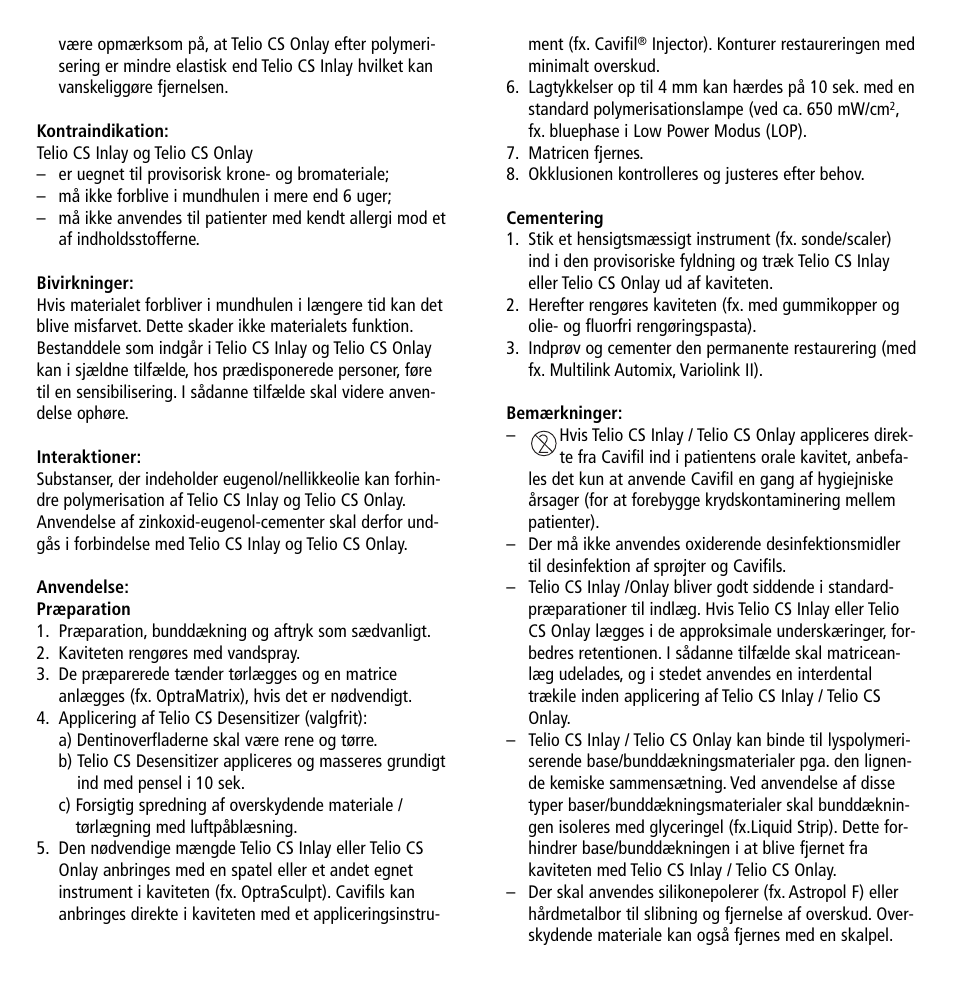 Ivoclar Vivadent Telio CS Inlay User Manual | Page 18 / 36