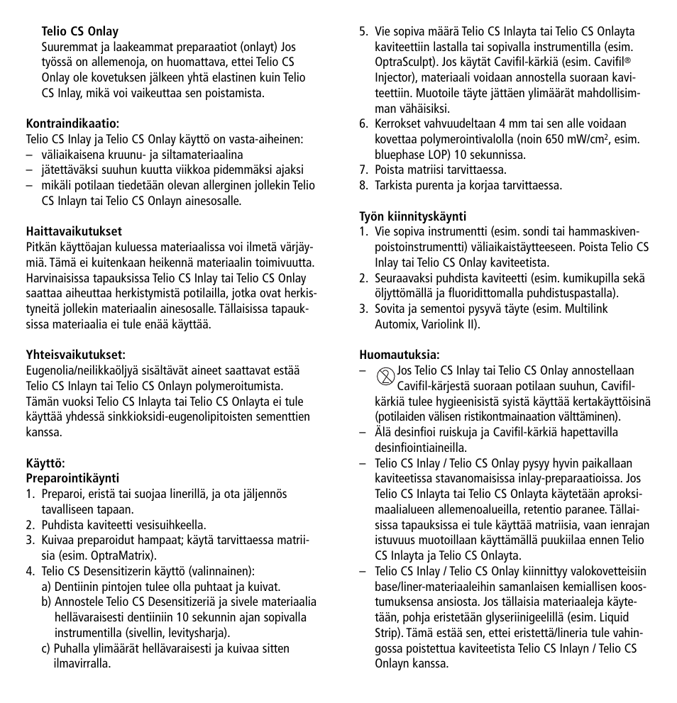 Ivoclar Vivadent Telio CS Inlay User Manual | Page 20 / 36