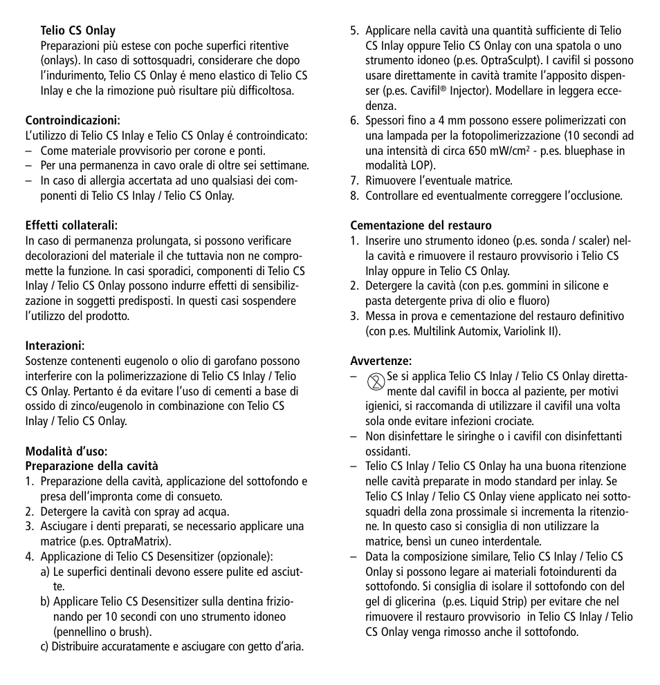 Ivoclar Vivadent Telio CS Inlay User Manual | Page 9 / 36