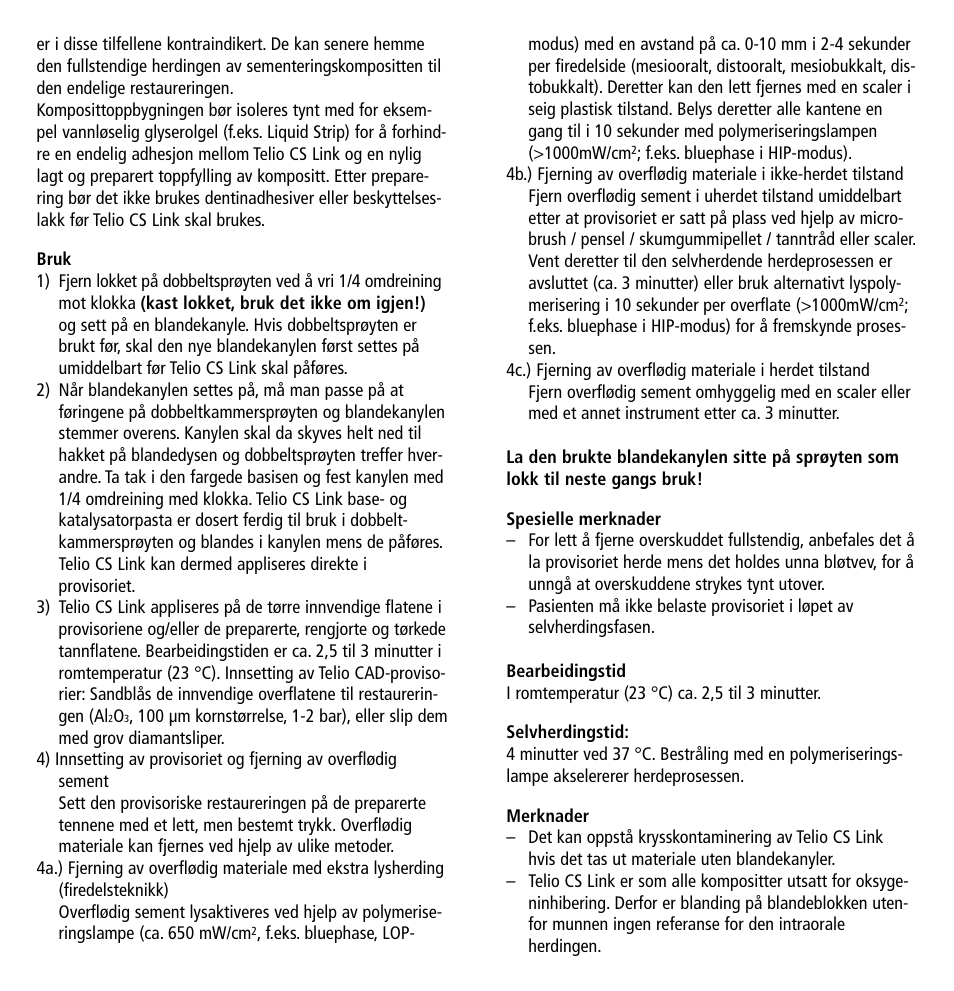 Ivoclar Vivadent Telio CS Link User Manual | Page 23 / 37