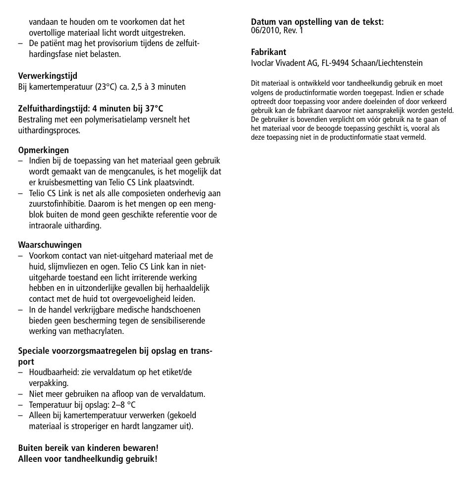 Ivoclar Vivadent Telio CS Link User Manual | Page 26 / 37