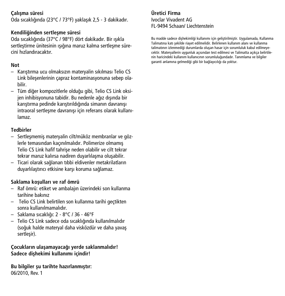 Ivoclar Vivadent Telio CS Link User Manual | Page 31 / 37